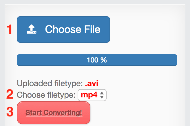 How to convert AVI files online to MP4